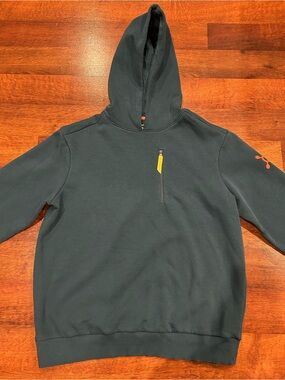 Orangetheory Blue Hoodie Women’s Medium Zipper Pocket Logo Athleisure